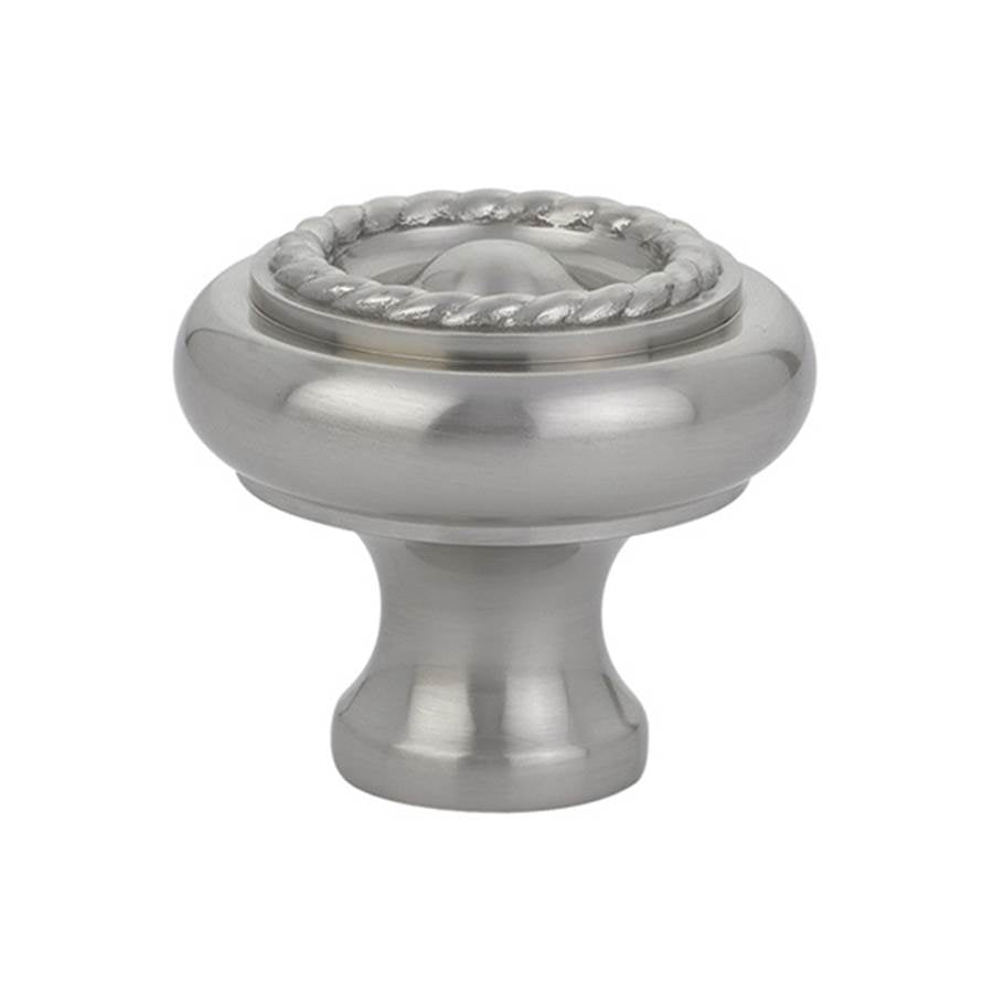 Emtek - Cabinet Knob, Brass Rope, 1-1/4'', US15 - Satin Nickel