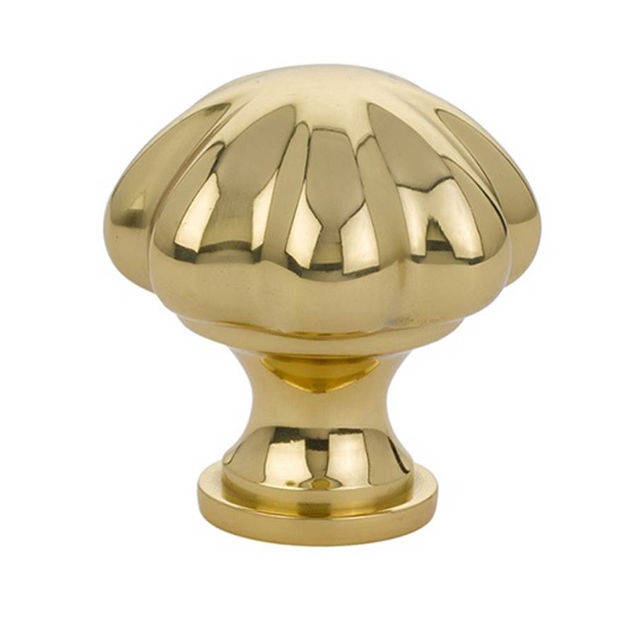 Emtek - Melon Cabinet Knob, 1-3/4'', US3NL - Unlacquered Brass