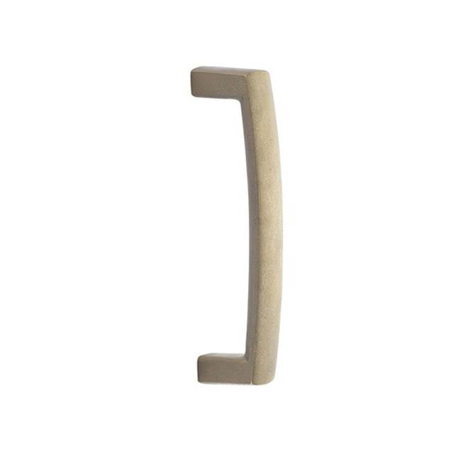 Emtek - Concealed Surface Mount, Modern Arched Bronze 8'' Pull, TWB - Tumbled White Bronze