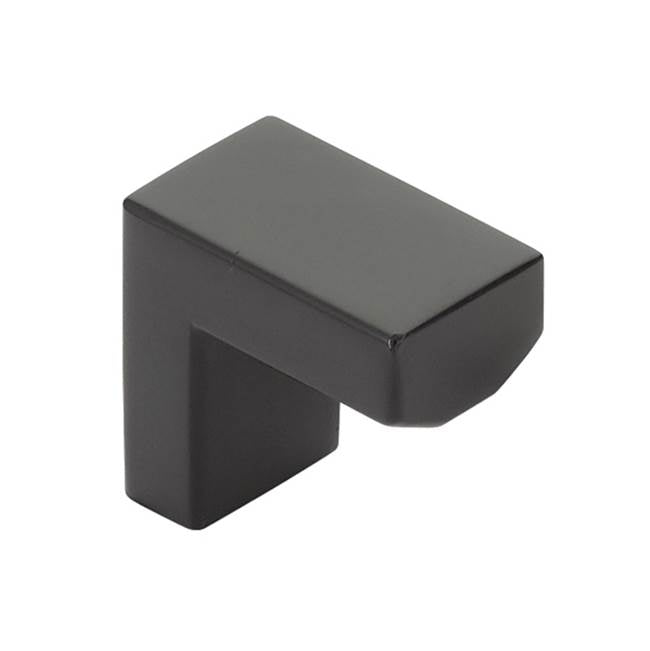 Emtek - Keaton Finger Pull, 1-1/2'', US19 - Flat Black