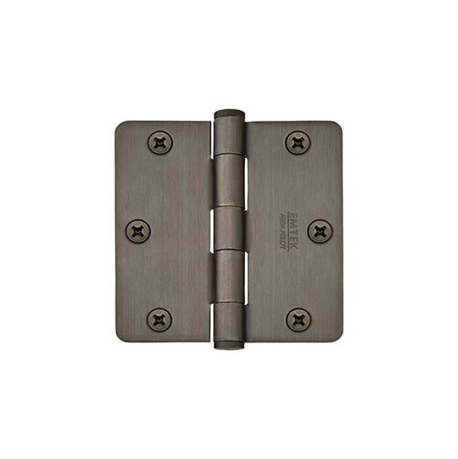Emtek - 9200 Hnge, Stl, HD, 1/4''RdCr, 3.5, US4 - Satin Brass
