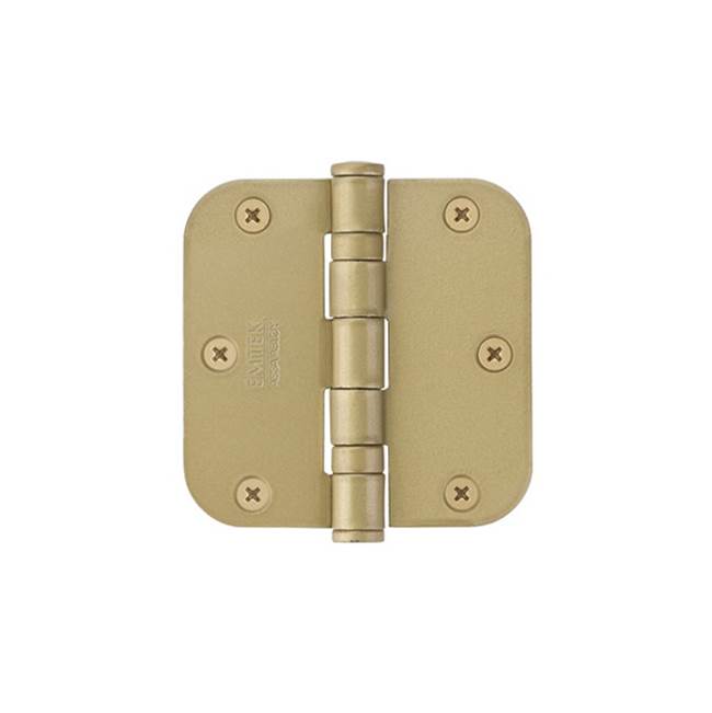 Emtek - 9400 Hnge, Stl, HD BB, 5/8RdCr, 3.5, US4 - Satin Brass