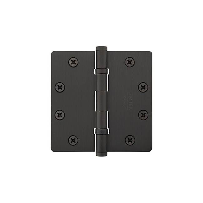 Emtek - 9601 Hnge, SldBrs, BB, 1/4''RdCr, 4.5x4.5'', US3NL - Unlacquered Brass