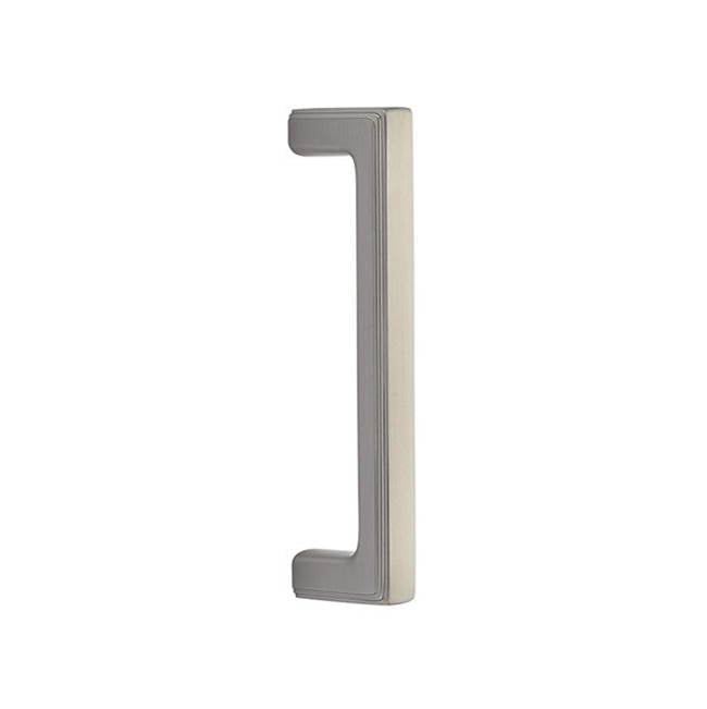 Emtek - Concealed Surface Mount, 8'' Door Pull, Wilshire Style, US15 - Satin Nickel