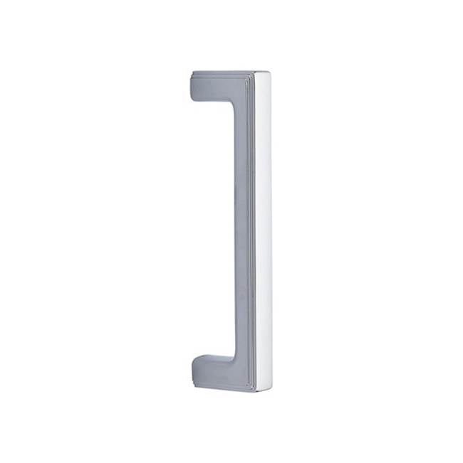 Emtek - Concealed Surface Mount, 8'' Door Pull, Wilshire Style, US26 - Polished Chrome