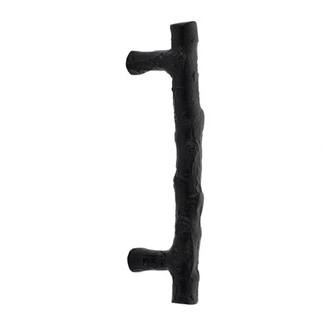 Emtek - Concealed Surface Mount, Bronze Twig Pull, 8'', FB - Flat Black Bronze Patina
