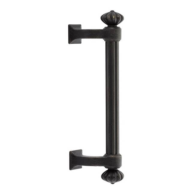 Emtek - Concealed Surface Mount, Tuscany 8'' Column Pull, MB - Medium Bronze Patina