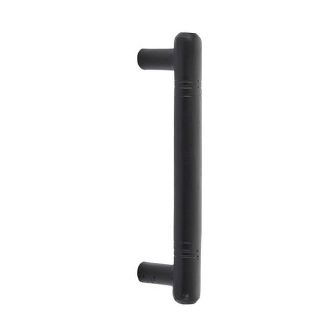 Emtek - Concealed Surface Mount, Bronze Nunez 8'' Pull, FB - Flat Black Bronze Patina