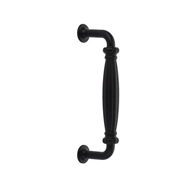 Emtek - Concealed Surface Mount, Tuscany 8'' Palermo Pull, FB - Flat Black Bronze Patina