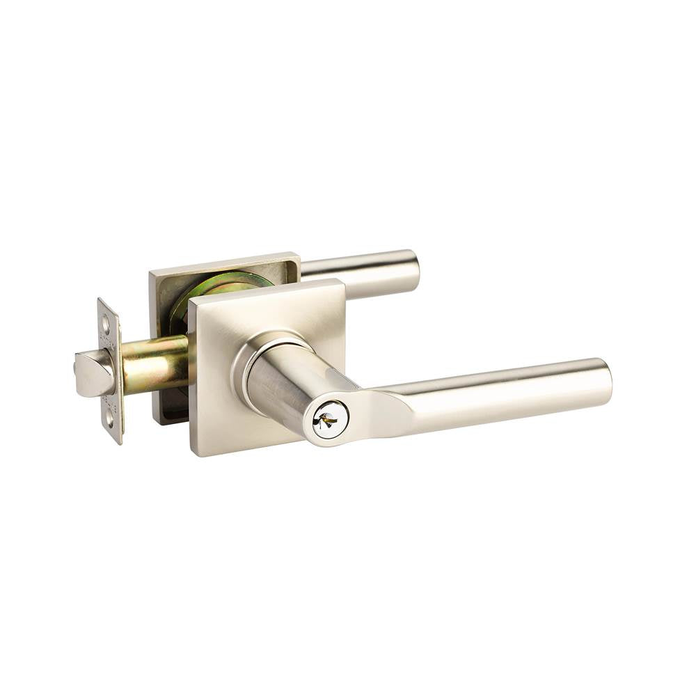 Emtek - KIL Hanover Lever, Square Rosette, RH, US15 - Satin Nickel