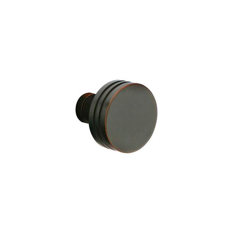 Emtek - Privacy, Stretto 1.5x5, Lowell Crystal Knob, US14 - Polished Nickel