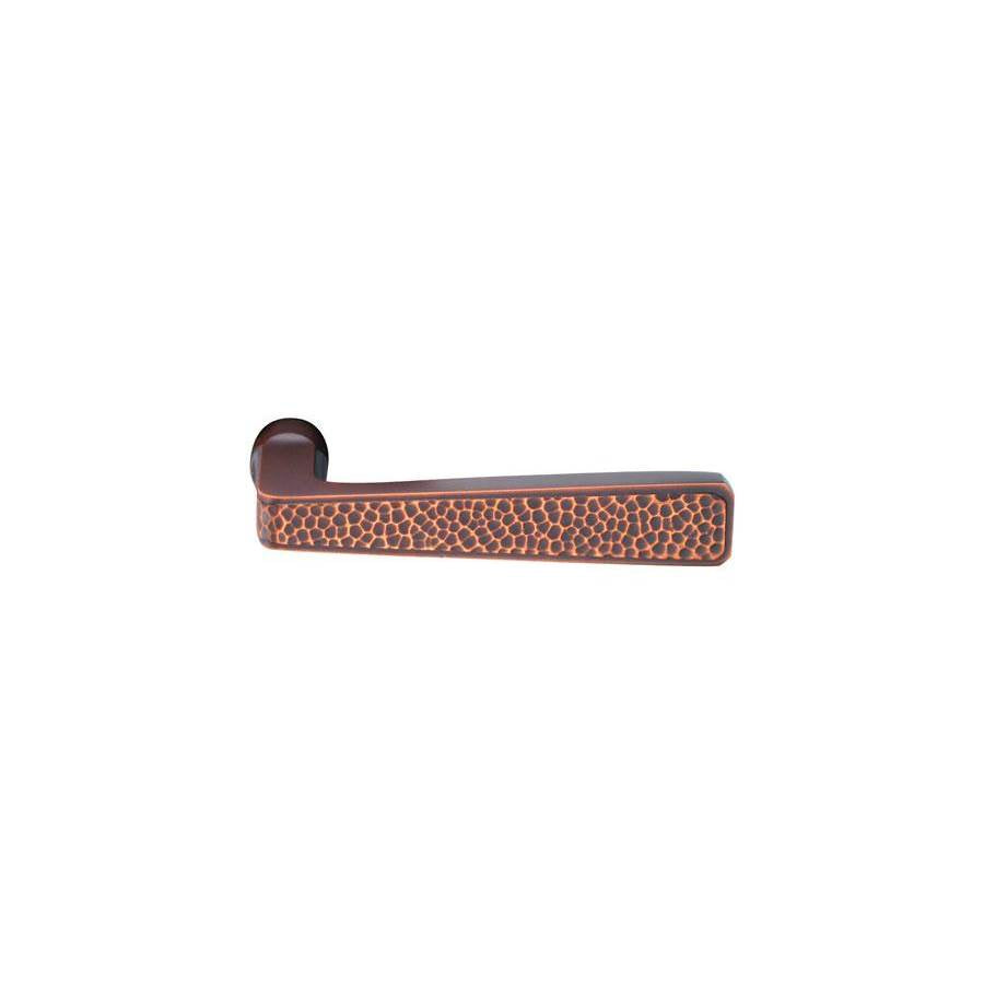 Emtek - Privacy, Hammered Rosette, Merrimack Lever, RH, US19 - Flat Black