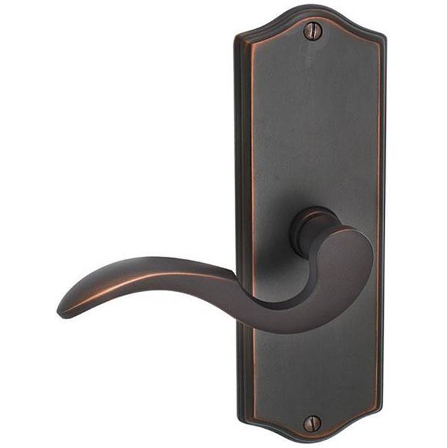 Emtek - Passage, Sideplate Locksets Colonial Non-Keyed 7-1/8, Wembley Lever, US3NL - Unlacquered Brass