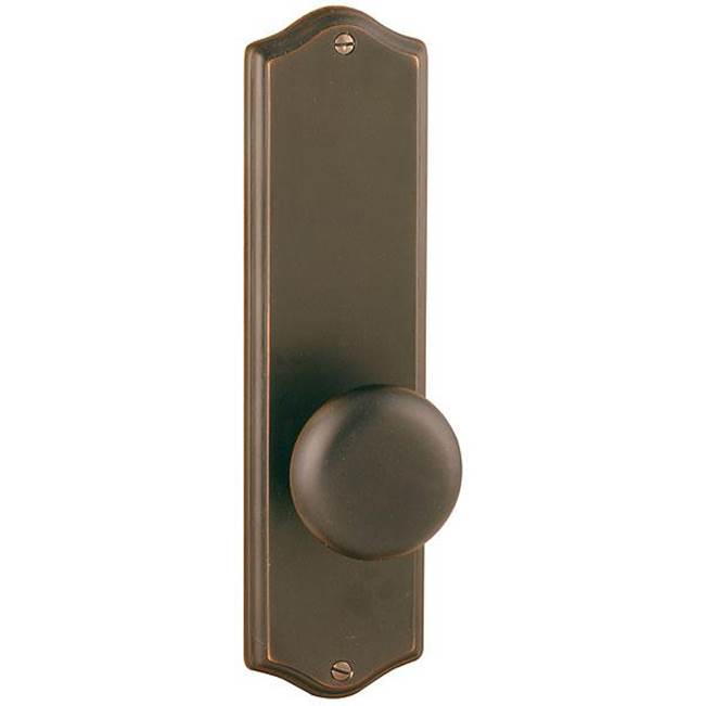 Emtek - Passage, Sideplate Locksets Colonial Non-Keyed 9, Lancaster Knob, US3NL - Unlacquered Brass