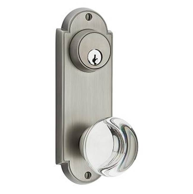 Emtek - Passage Single Keyed, Sideplate Locksets Delaware 3-5/8, Sion Lever, LH, US3NL - Unlacquered Brass