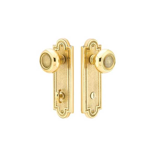 Emtek - Belmont Thumbturn, Breslin Lever, US3NL - Unlacquered Brass
