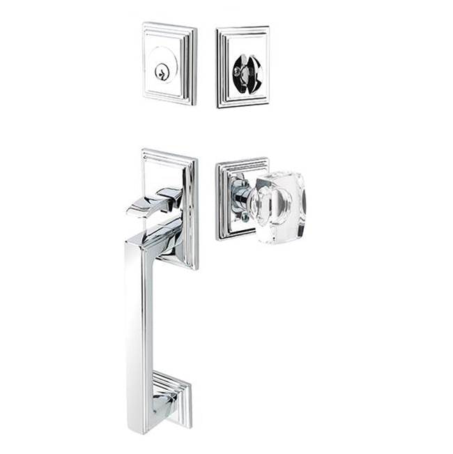 Emtek - Dummy, Hamden Tub Ent, Hermes Lever, RH, US3NL - Unlacquered Brass
