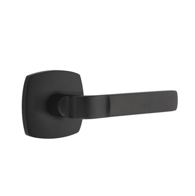 Emtek - Privacy, Urban Modern, Aston Lever, LH, US19 - Flat Black