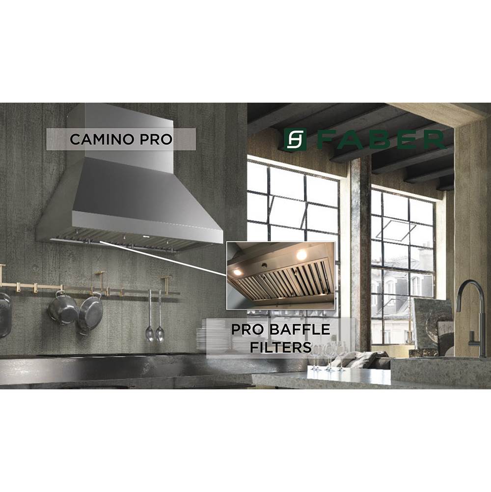 Pro Canopy Wall Hood with 600 cfm Pro Class Blower, 36'' W
