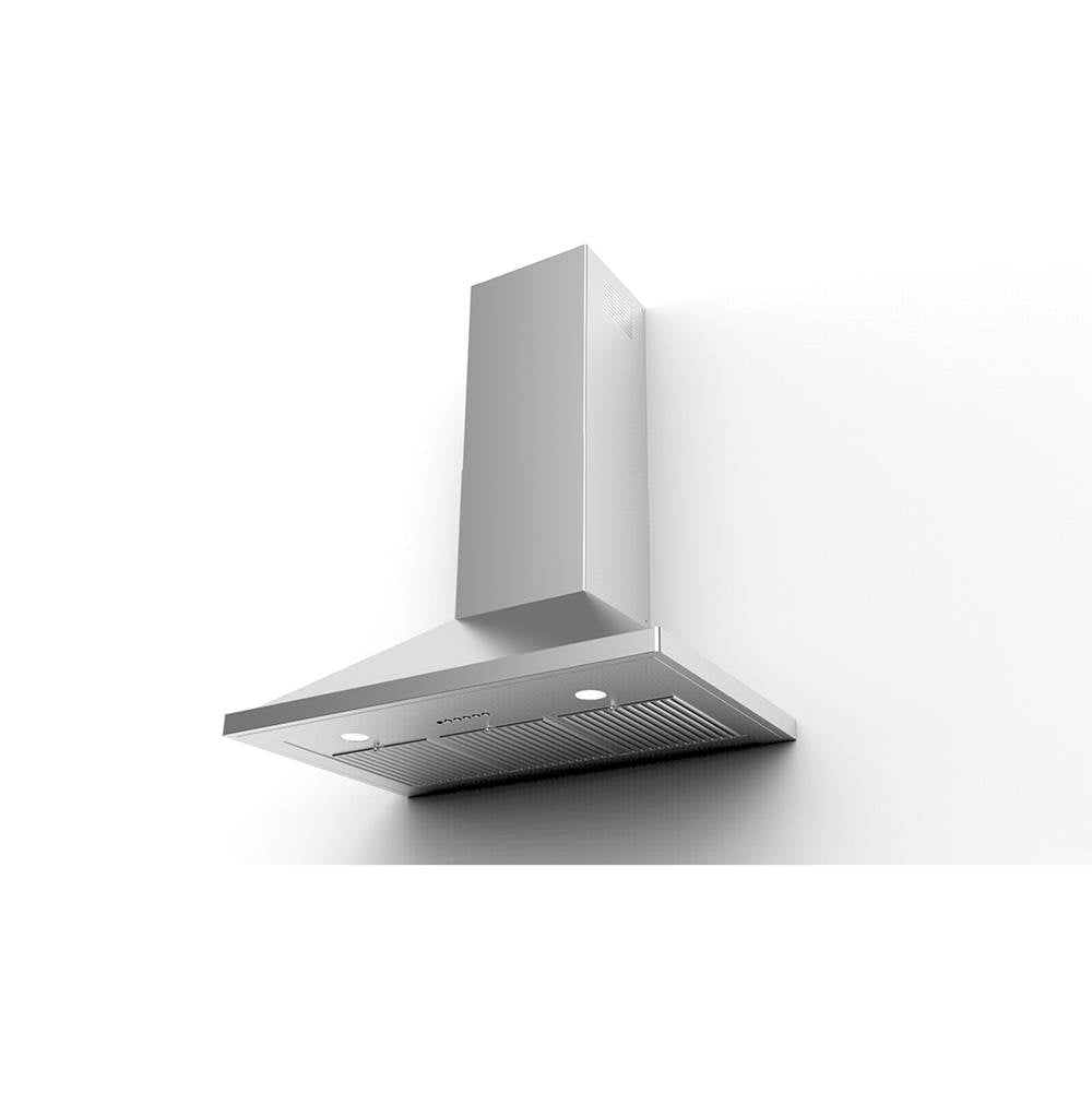 Pyramid Shape Wall Hood with 600, 395 or 295 cfm Pro VAM Blower, 30'' W