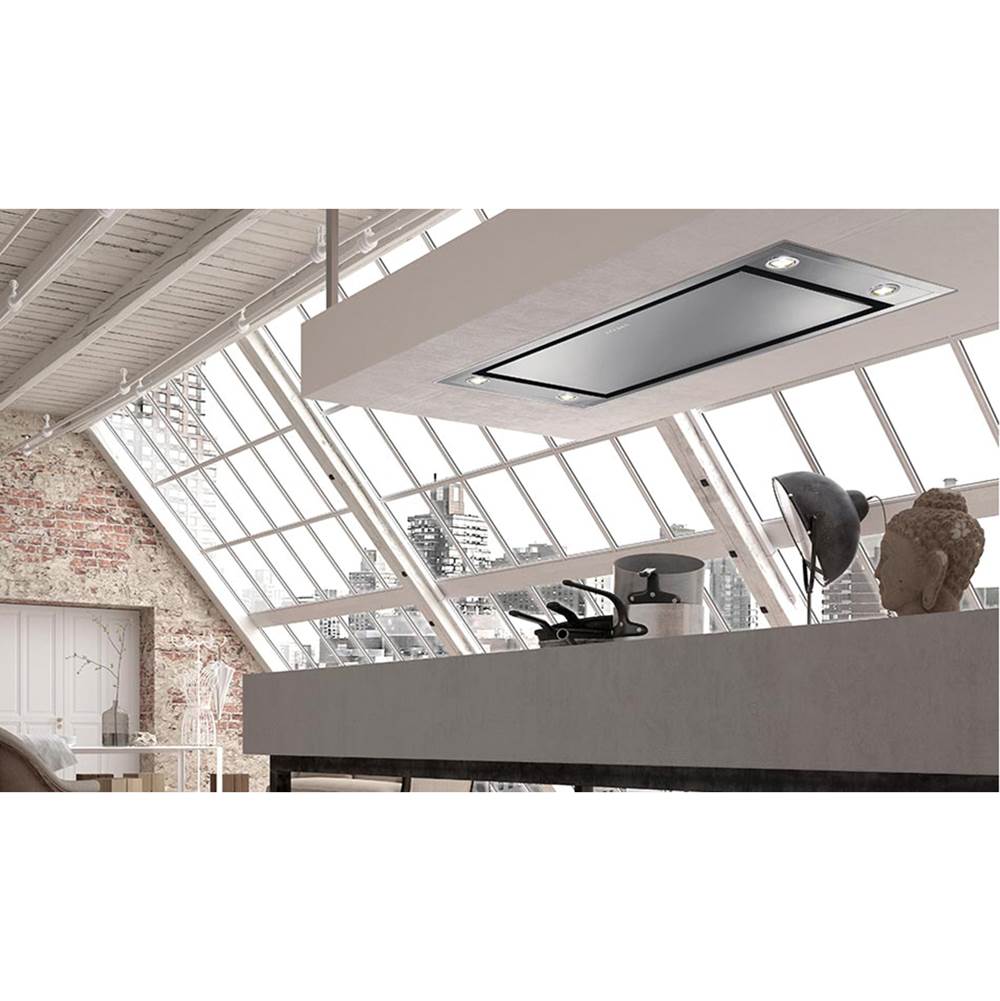 Ceiling-Mount Island Hood, 48'' Wx27'' D, Stainless Steel