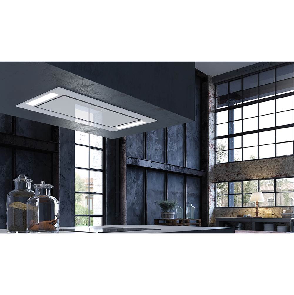 Ceiling-Mount Island Hood, 48'' Wx27'' D, Stainless Steel