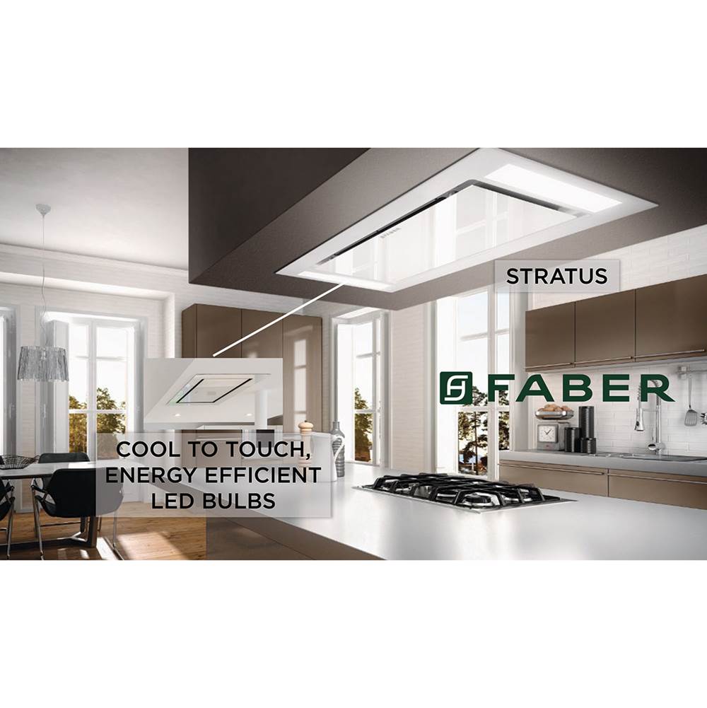 Ceiling-Mount Island Hood, 48'' Wx27'' D, Stainless Steel