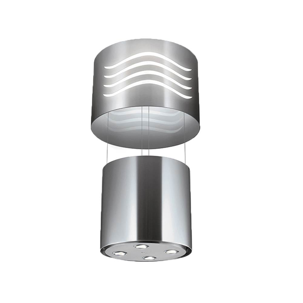 Faber - Round Up or Down Motion Island Hood with 400 cfm Class Blower, 16'' Dia - Stainless Steel