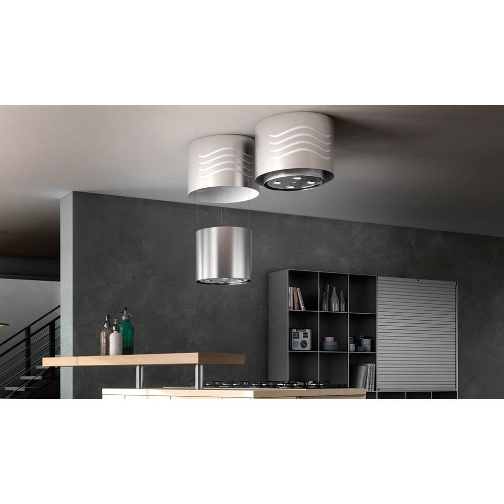 Round Up or Down Motion Island Hood with 400 cfm Class Blower, 16'' Dia