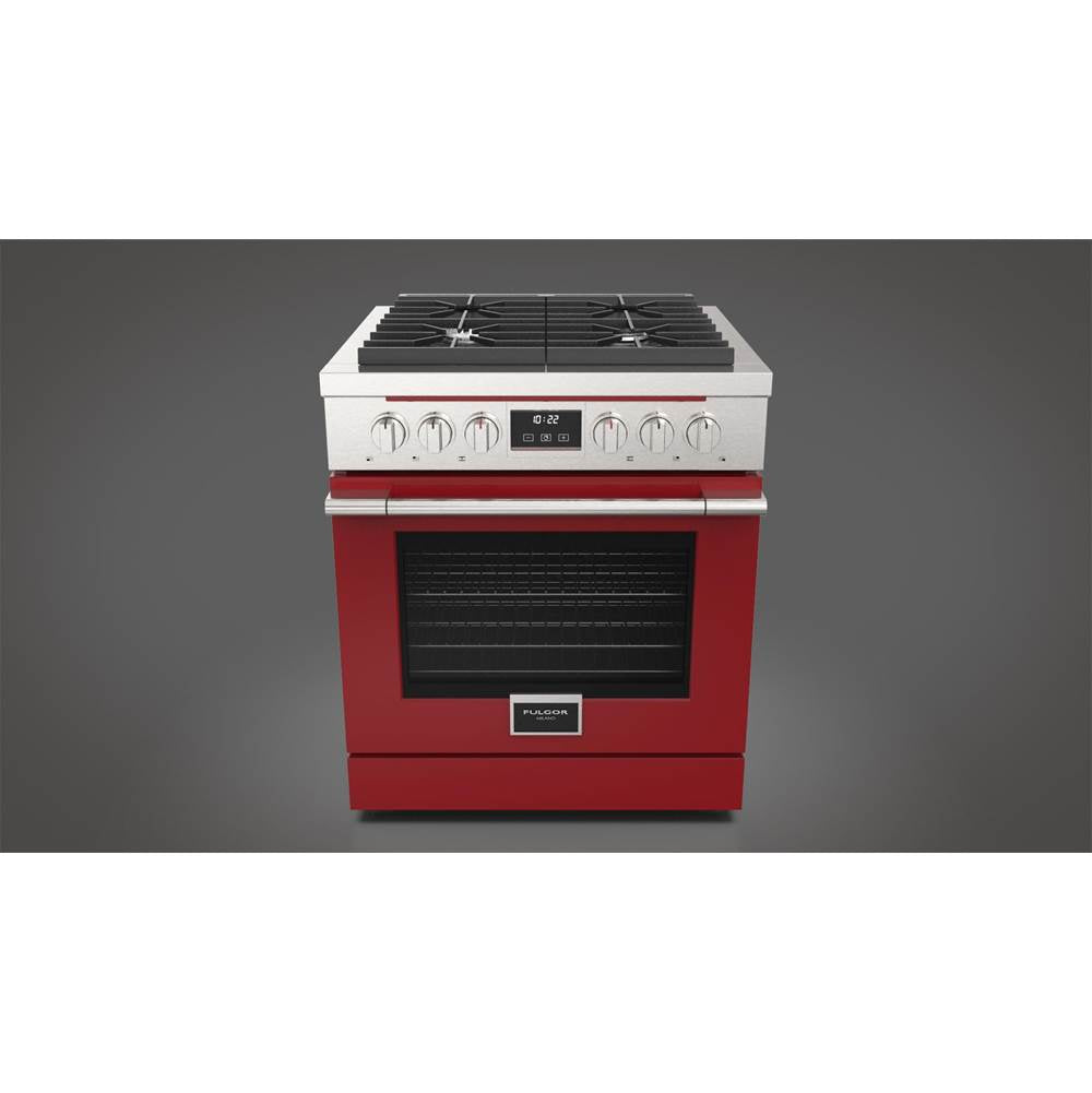 Fulgor Milano - 30'' Accento Range Door Color Kit - Red - Red