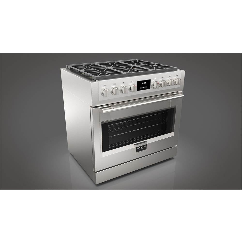 Fulgor Milano - 36'' 600 Sofia Pro Freestanding Stainless Steel Gas Range - Stainless Steel
