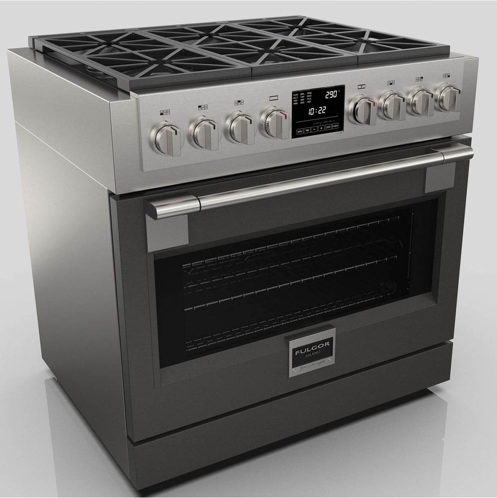 Fulgor Milano - 36'' Pro Range Door Color Kit - Matte Grey - Matte Grey