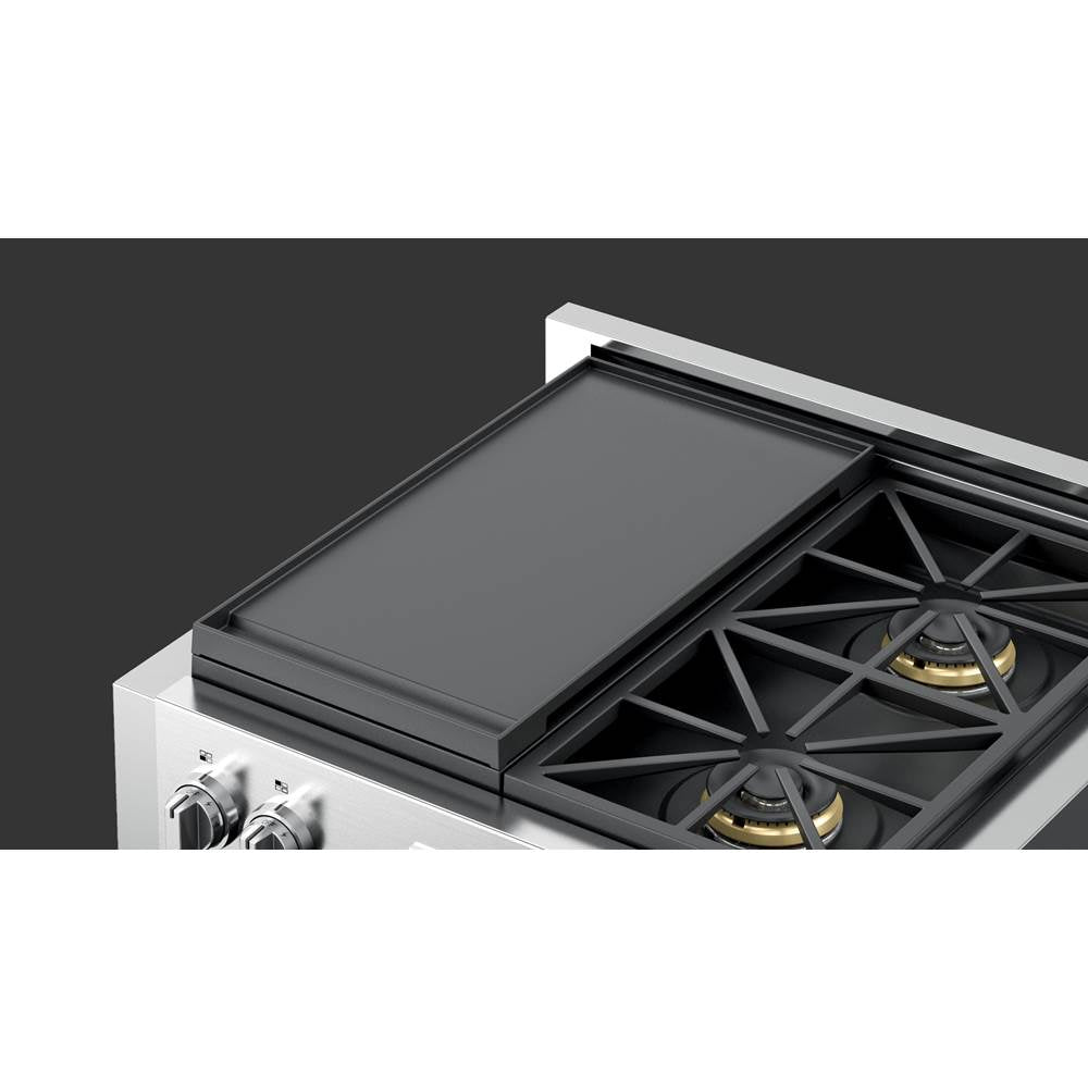 Fulgor Milano - Griddle For 30'' Range And Rangetops - Black