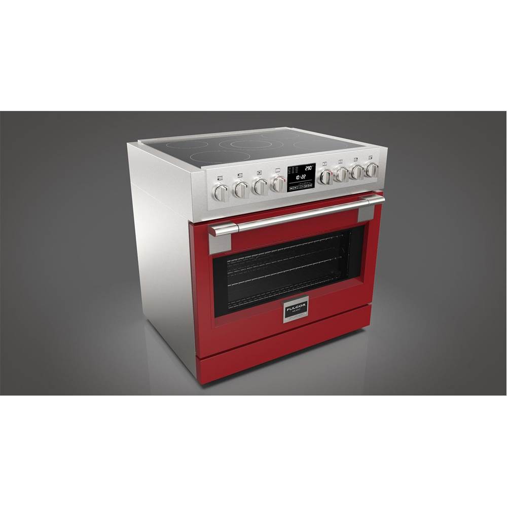 Fulgor Milano - 36'' Pro Range Door Color Kit - Red - Red