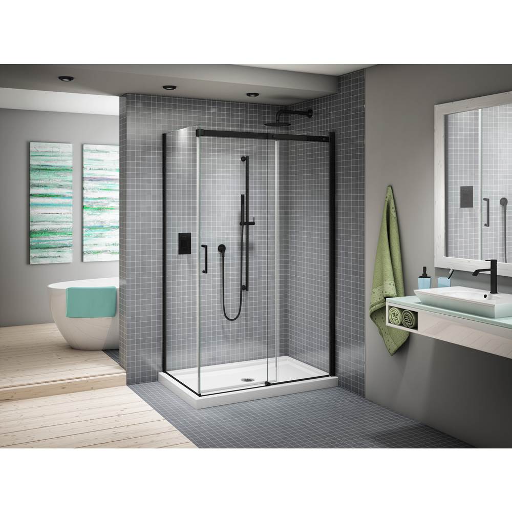 Fleurco - APOLLO INLINE RT CRP/4836/MATTE BLK/CLR - Matte Black