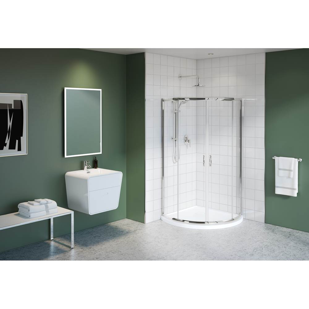 Fleurco - CAPRI ARC 4 36''/CHR/CLR - Chrome