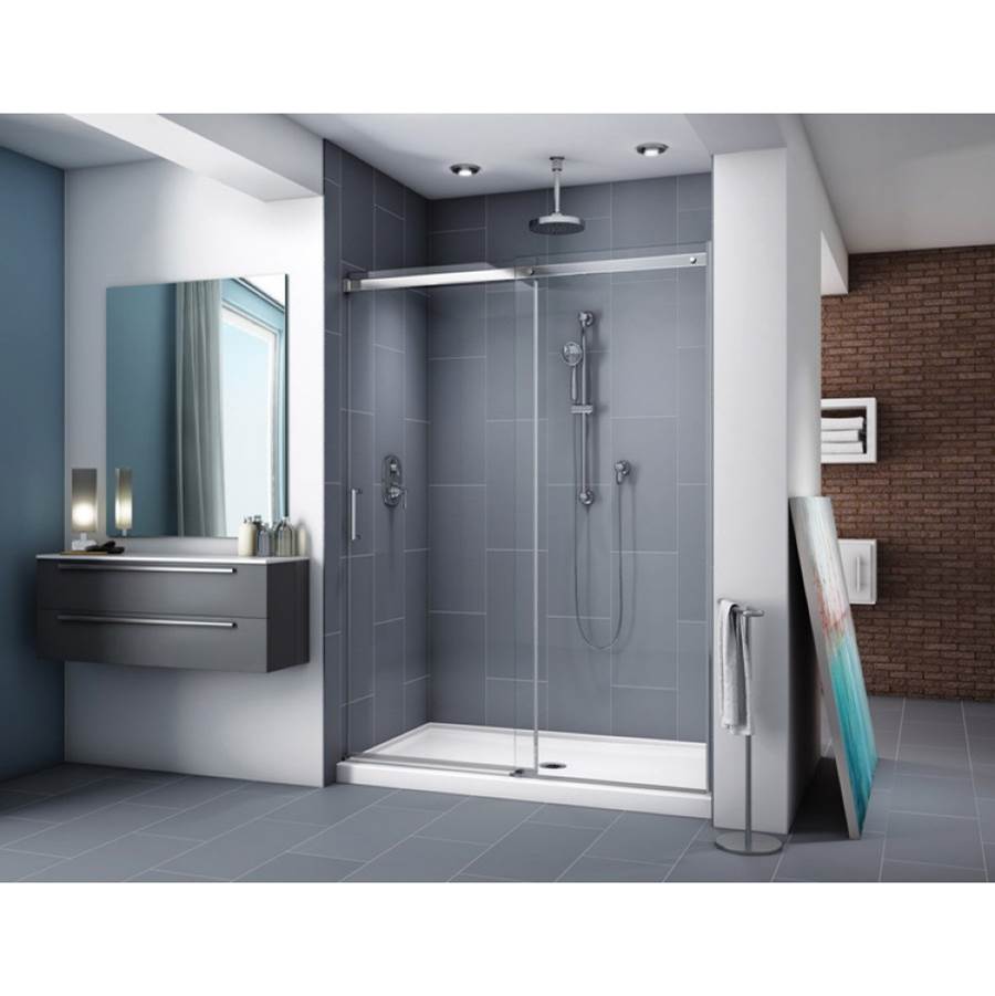 Fleurco - APOLLO IN LINE 60''W / CHROME / LEFT / SEKUR+ - Chrome