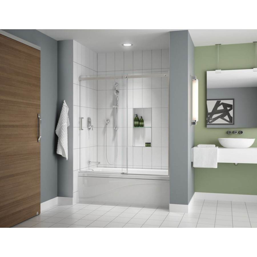 Fleurco - APOLLO TUB 60'' / BRUSHED NICKEL / RIGHT / SEKUR+ - Brushed Nickel