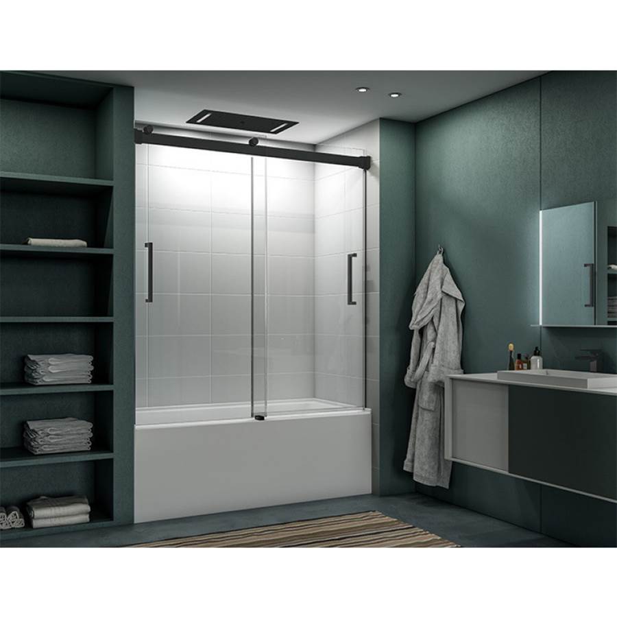 Fleurco - MERCURY TUB 60''W/MATTE BLACK/LEFT/SEKUR+ - Matte Black