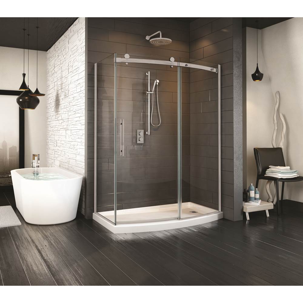 Fleurco - NOVARA BOWFRONT/BR NK/CLR/RGT - Brushed Nickel