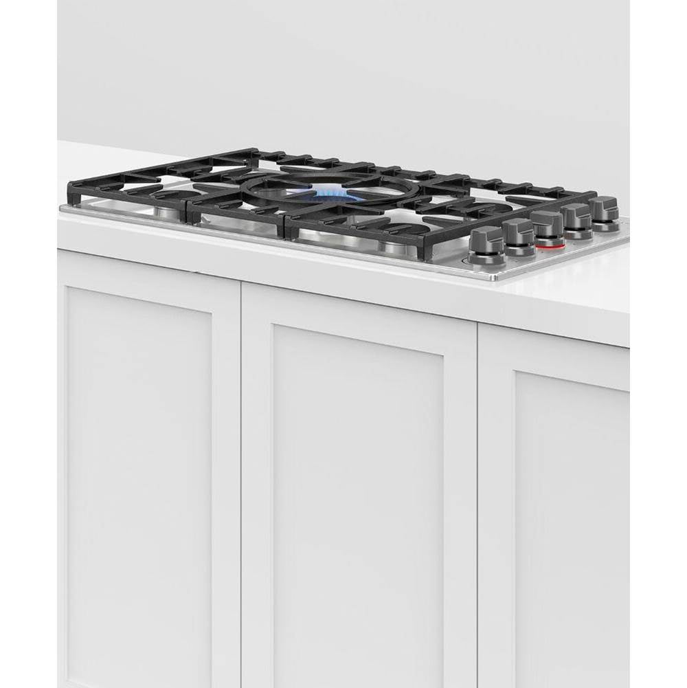 36'' Drop-in Cooktop, 5 Burner with Halo Dials, LPG