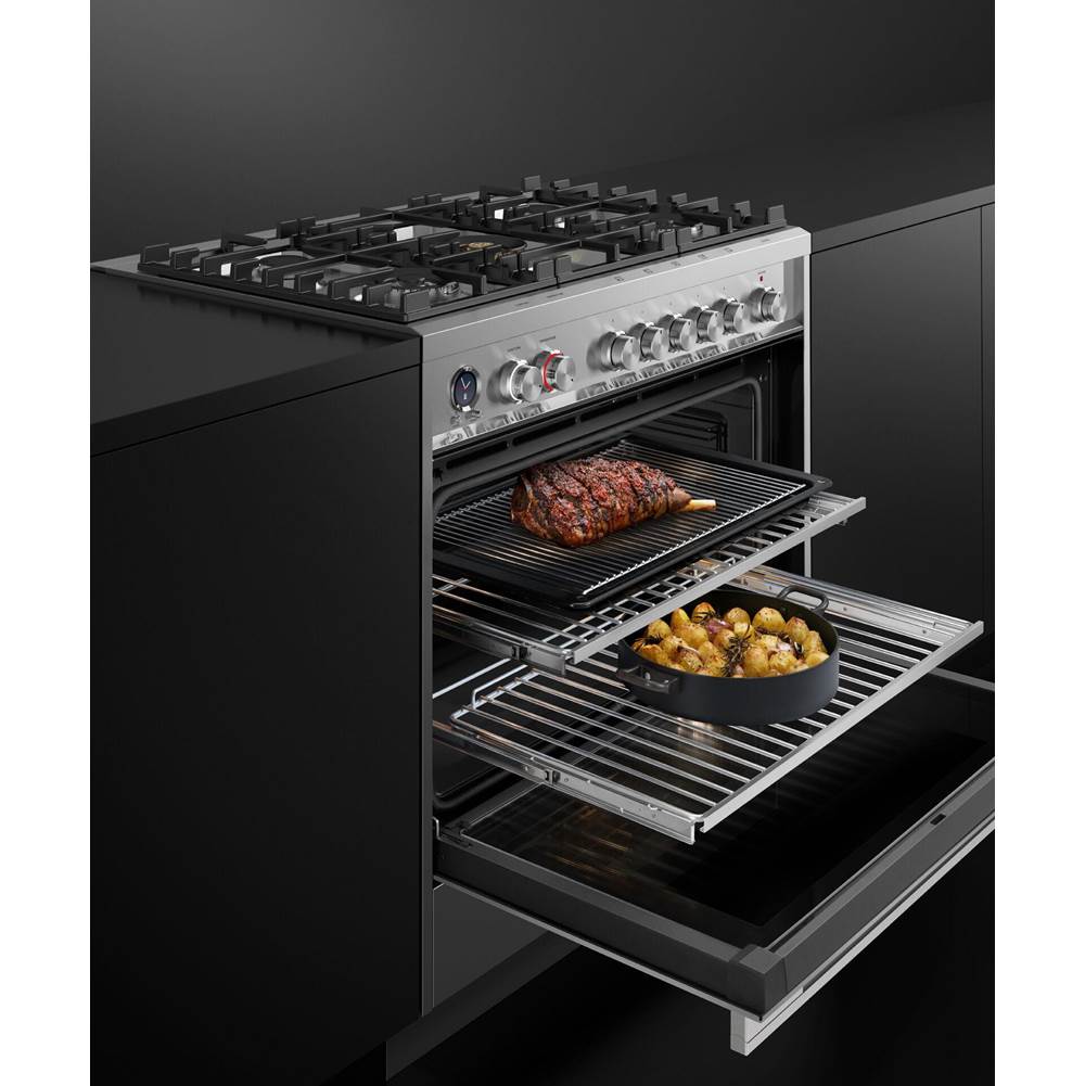 36'' Range, 5 Burners, Self-Cleaning, with Hob Rail
