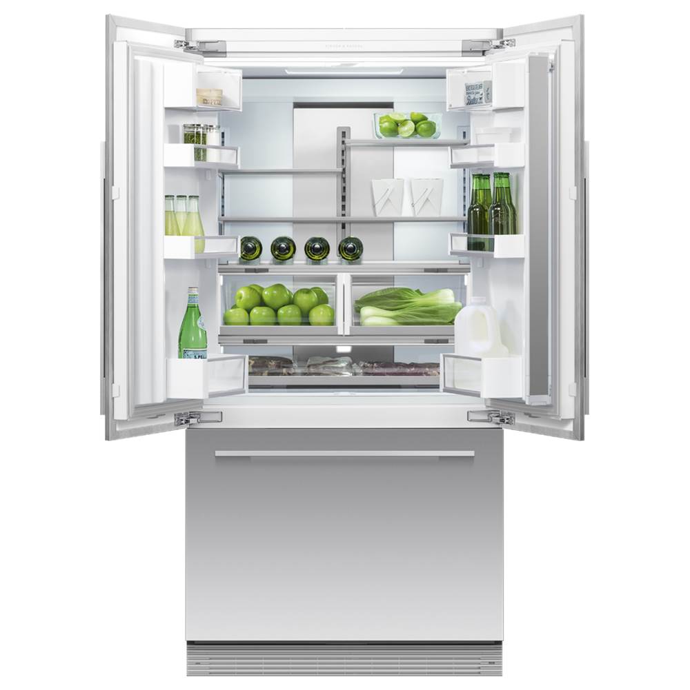 36'' French Door Refrigerator Freezer, 72'' H, 16.8 cu ft, Panel Ready, Ice Only