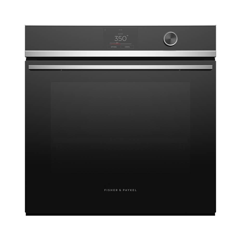 Fisher & Paykel - 24'' Oven, 16 Function, Touch Screen with Dial, Self-cleaning - New Contemporary Styling - Stainless Steel