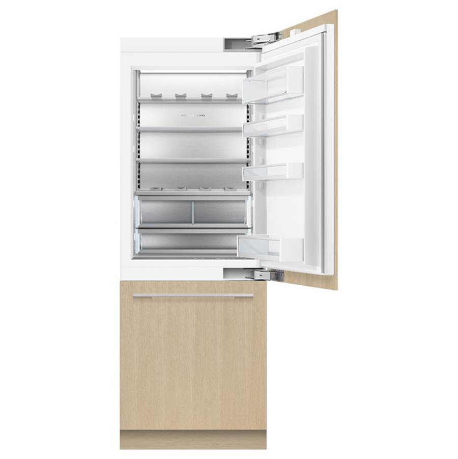 30'' VTZ Column Bottom Mount Refrigerator Freezer, Panel Ready, 15.9 cu ft, Stainless Interior, Ice & Internal Water, Right Hinge