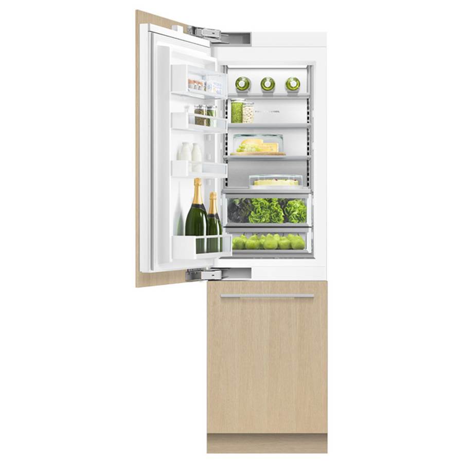 24'' VTZ Column Bottom Mount Refrigerator Freezer, Panel Ready, 12.1 cu ft, Stainless Interior, Ice & Internal Water, Left Hinge