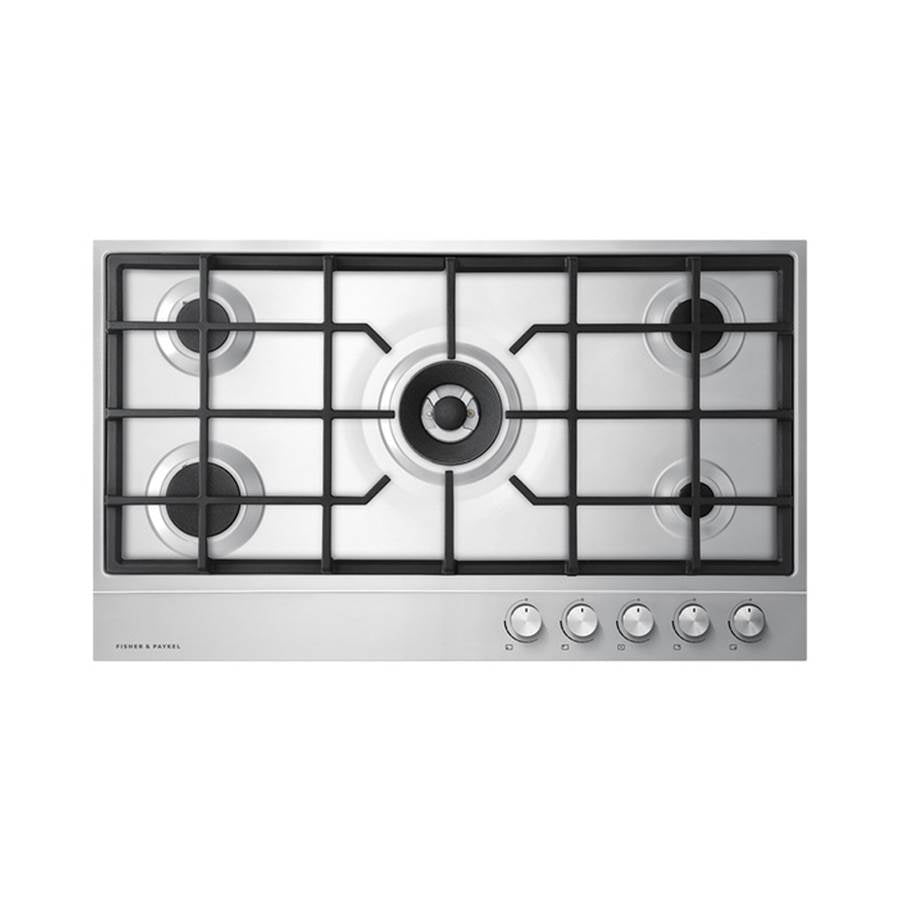Fisher & Paykel - 36'' Cooktop, 5 Burners, Natural Gas - Stainless Steel