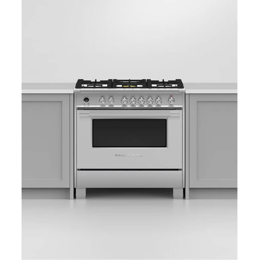 36'' Range, 5 Burners, Stainless Steel