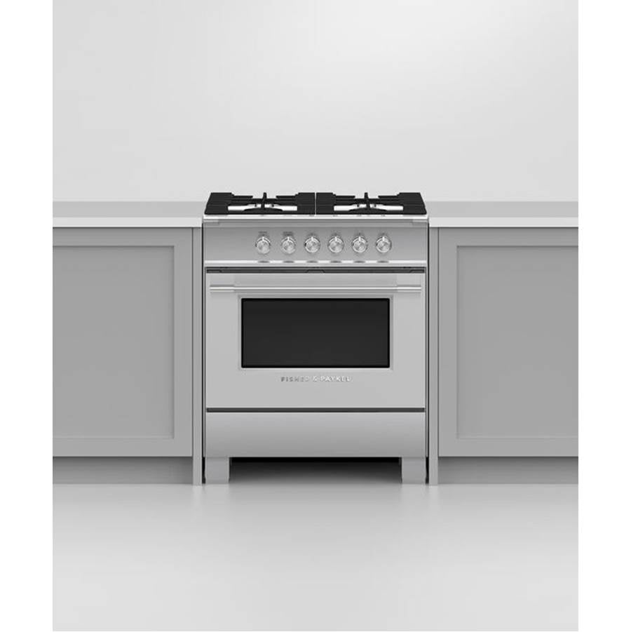 30'' Range, 4 Burners, Stainless Steel