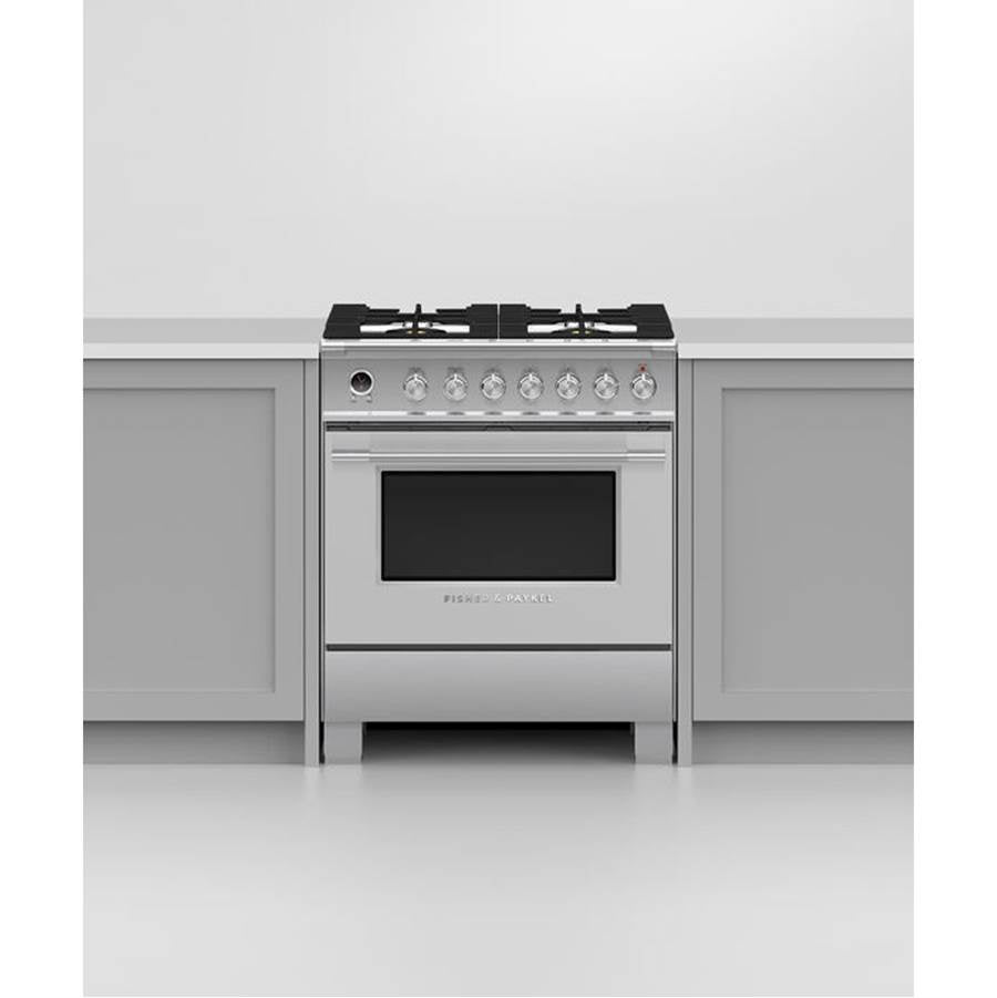 30'' Range, 4 Burners, Self-cleaning, Stainless Steel